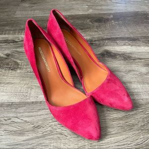 Rebecca Minkoff Pink Suede High Heels Pumps Brie Size 8